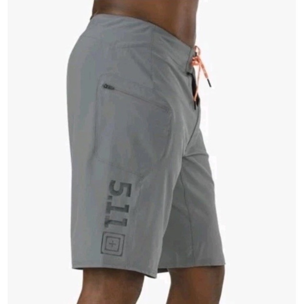 5.11 Vandal Recon Shorts Mens 34 Gray Performance Stretch Training MMA 11" 43059